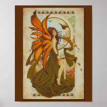 Autumn Harmony Faery Print 8x10