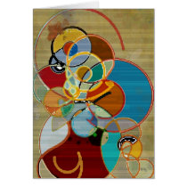 Autumn Harvest - Abstract Greeting Card