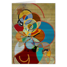 Autumn Harvest - Abstract Greeting Card