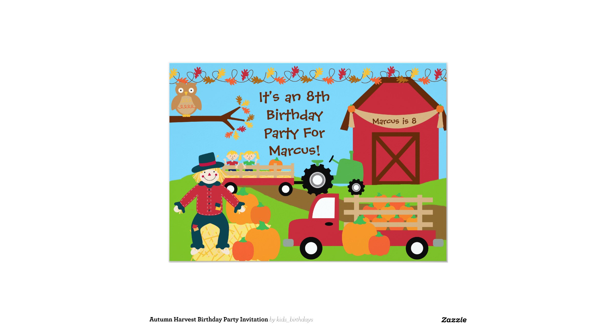 harvest party invitations