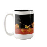 Autumn Harvest Red Maple Falling Leaves Leaf Coffee Mug Autumn Harvest Red Maple Falling Leaves Leaf Coffee Mug
