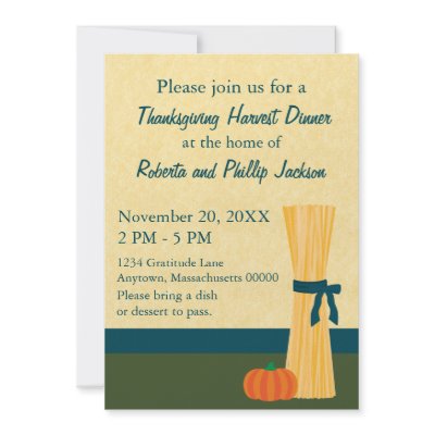 Autumn Harvest Thanksgiving Invitation by SuperstarbingHoliday