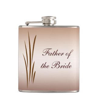 Autumn Harvest Wedding Father of the Bride Hip Flask