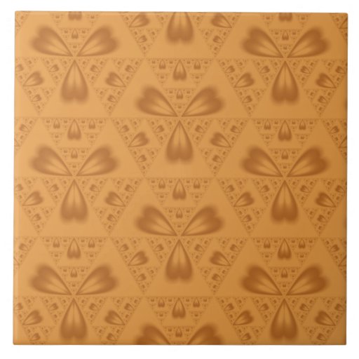 Autumn Hearts Ceramic Tile 6 inch