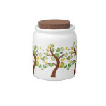 Autumn Hearts Tree Candy Jar