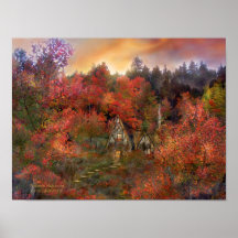 Autumn Hideaway Art Poster/Print