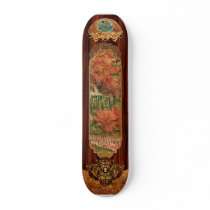 Autumn  House - Festive - Van Gogh - Westfield, NJ Custom Skateboard