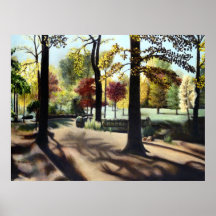 Autumn in Branch Brook Park, NJ. Print