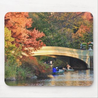 Autumn in Central Park: Boaters by Bow Bridge #01 Mousepad by NYC is My Muse / NYCisMyMuse.com Autumn in Central Park: Boaters by Bow Bridge #01 Mousepad by NYC is My Muse / NYCisMyMuse.com