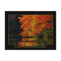 Autumn In New England Thank You postcards