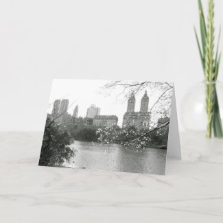 'Autumn in NY' Blank Greeting Card card