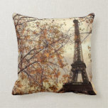 Autumn in Paris Throw Pillow