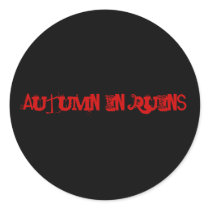 Autumn In Ruins Band Stickers by cfun318 Autumn In Ruins Band Stickers
