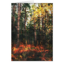 Autumn in Sherwood Forest Greeting Cards