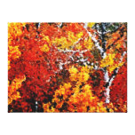 Autumn in the Forest - Painting Art Wrapped canvas Canvas Print