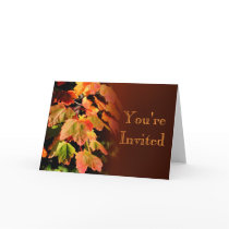Autumn Invitation Card by TDSwhite Autumn Invitation Card