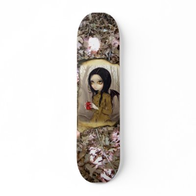 Autumn is My Last Chance SKATEBOARD gothic fairy by strangeling