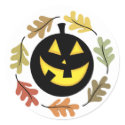 Autumn Jack-o-Lantern Stickers sticker