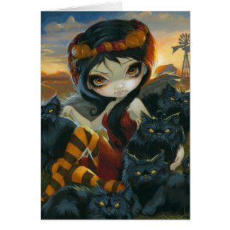 "Autumn Kitties" Greeting Card