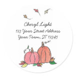 Autumn Labels Round Sticker