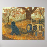 Autumn Labrador Print