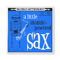 Autumn Lake "ATOMIC SAX" Magnet by mooncity Autumn Lake "ATOMIC SAX" Magnet