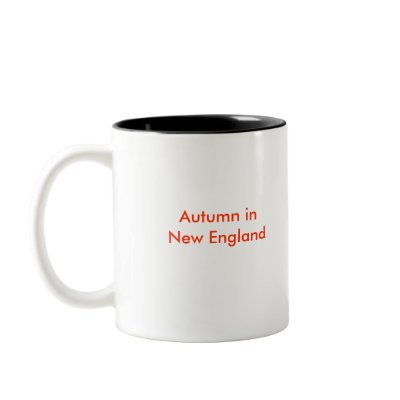 Autumn Lake "AUTUMN" Coffee Mug by mooncity