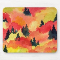 Autumn Lake "AUTUMN" Mousepad by mooncity Autumn Lake "AUTUMN" Mousepad