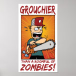 Autumn Lake GROUCH GEAR Zombies! Poster