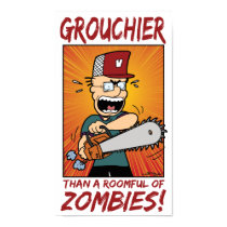 Autumn Lake GROUCH GEAR Zombies! Poster posters