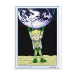 Autumn Lake "LUNAR  TOURIST" Postcard