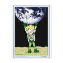 Autumn Lake "LUNAR  TOURIST" Postcard
