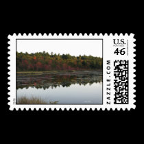 Autumn Lake Postage postage