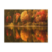 Autumn Lake Postcard by touchministry Autumn Lake Postcard