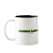 Autumn Lake "RADIATION HAZARD" Coffee Mug by mooncity Autumn Lake "RADIATION HAZARD" Coffee Mug