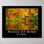 Autumn Lake Reflections: Peace of Mind Posters