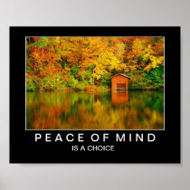 Autumn Lake Reflections: Peace of Mind Posters