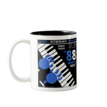 Autumn Lake "ROBOT PIANO" Mug by mooncity Autumn Lake "ROBOT PIANO" Mug