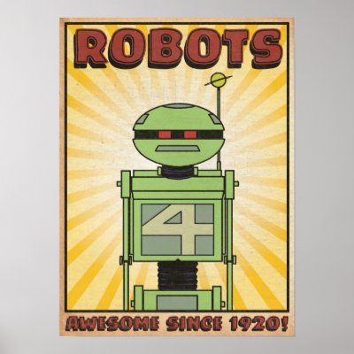 Autumn Lake "ROBOT" Poster by mooncity
