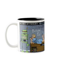 Autumn Lake "ROBOTIC BACHELOR PAD" Mug by mooncity Autumn Lake "ROBOTIC BACHELOR PAD" Mug