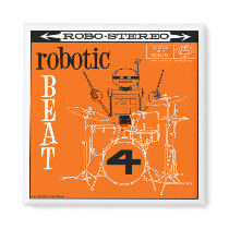 Autumn Lake "ROBOTIC BEAT LP" Magnet by mooncity Autumn Lake "ROBOTIC BEAT LP" Magnet