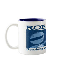 AUTUMN LAKE "ROBOTICS!" Blue Mug mugs