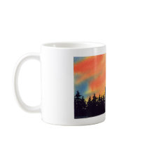 Autumn Lake "SUNSET WOODS" Coffee Mug mugs