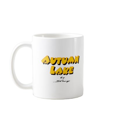 AUTUMN LAKE "UFO's Welcome" Mug by mooncity