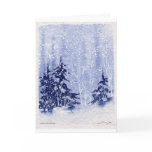 Autumn Lake "WINTER PINES" Greeting Card