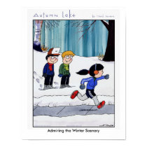 AUTUMN LAKE: Winter Poster 2 posters by mooncity AUTUMN LAKE: Winter Poster 2 posters