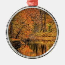 Autumn - Landscape - Autumn in New Jersey Ornaments