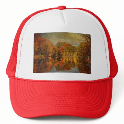 Autumn - Landscape - Autumn in Westfield - NJ Trucker Hats by suburbanscenes