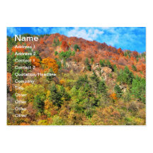 Autumn landscape business card