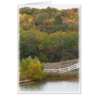 Autumn Landscape Photograph Card